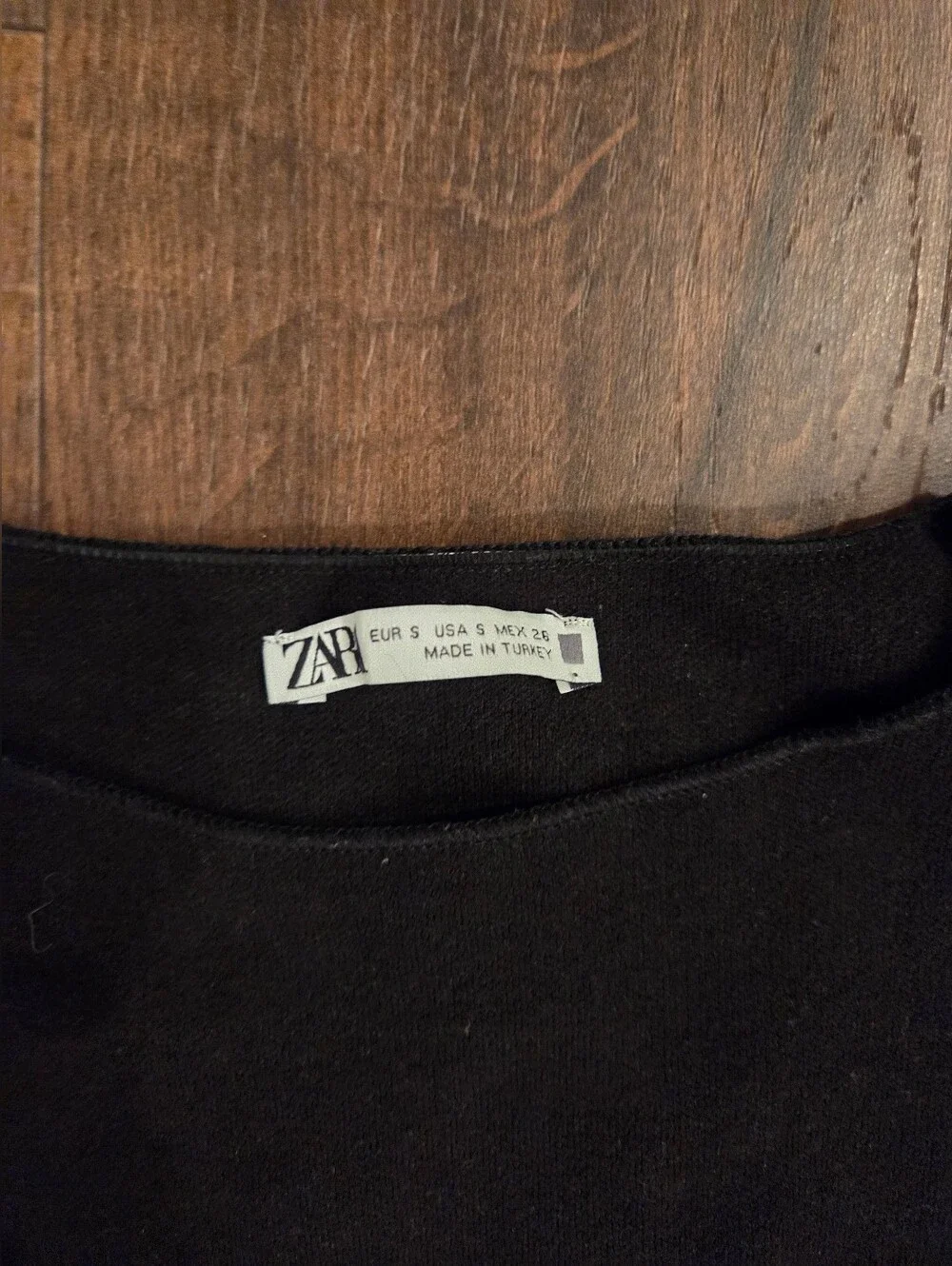 Zara Black Girls Cropped Tee